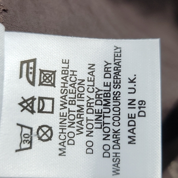 Burberry London Men's Button Up Brown Spellout Micro stripe Plaid Shirt Sz L - Picture 7 of 11